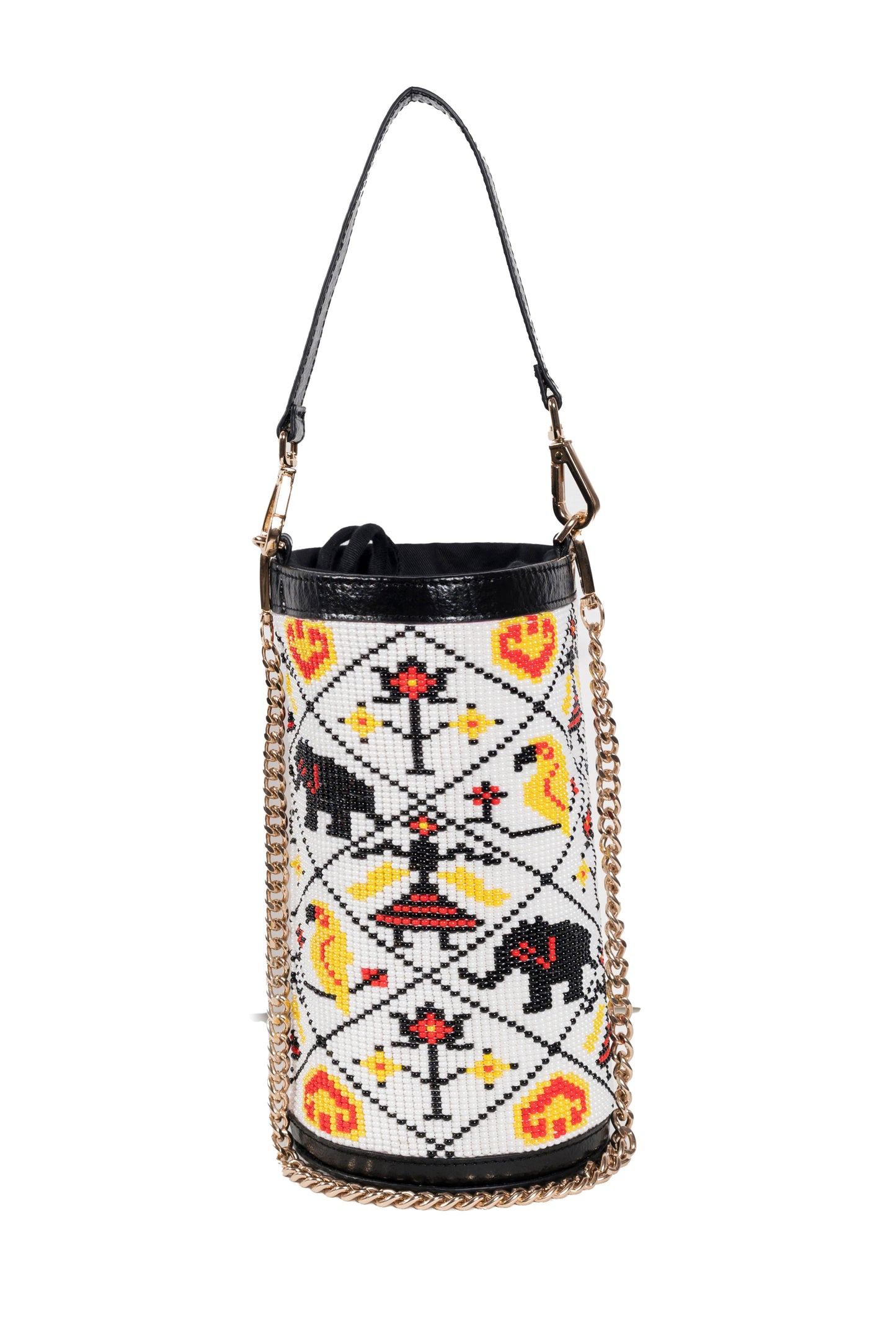Amara Patola Bucket Bag - White
