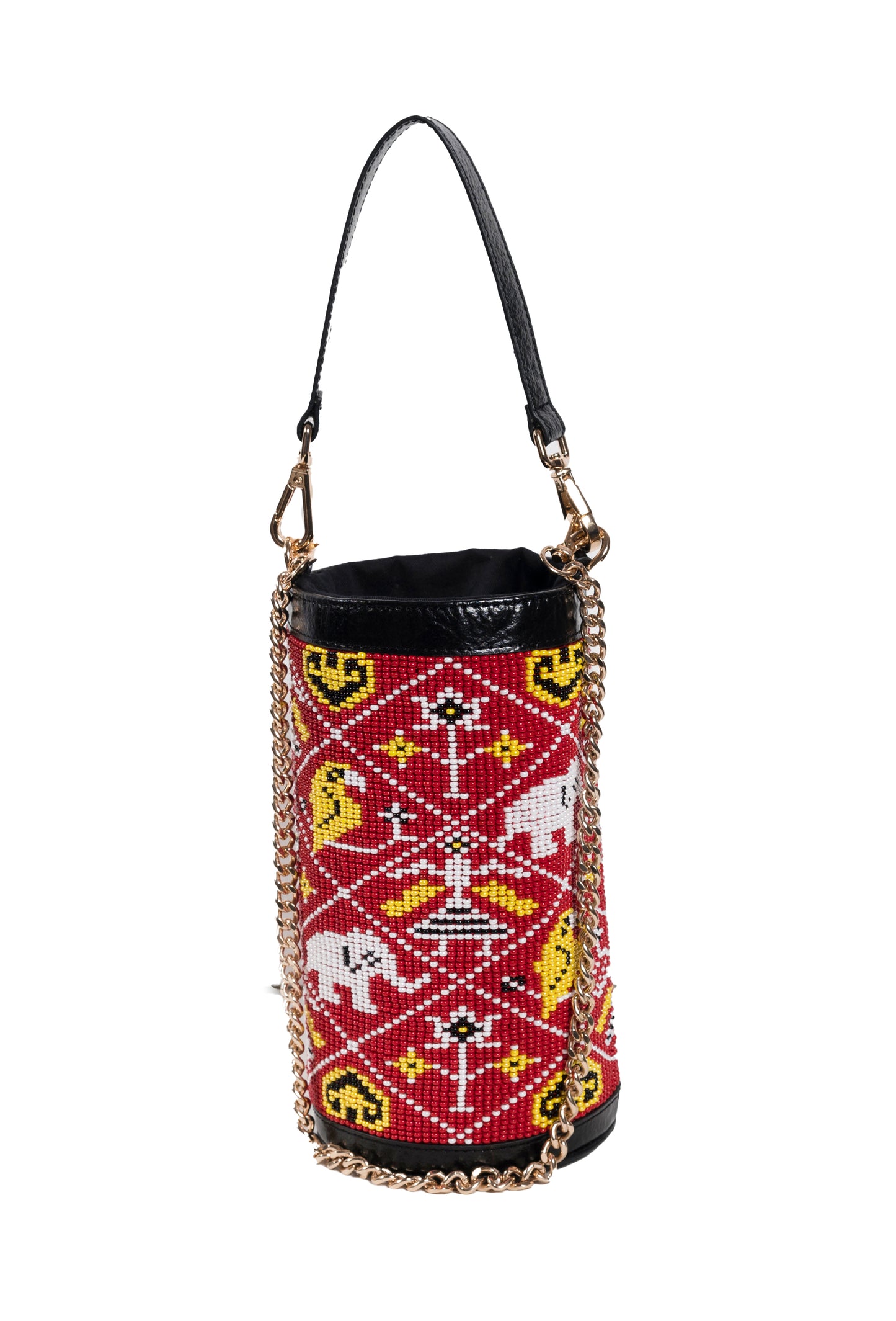 Amara Patola Bucket Bag - Red
