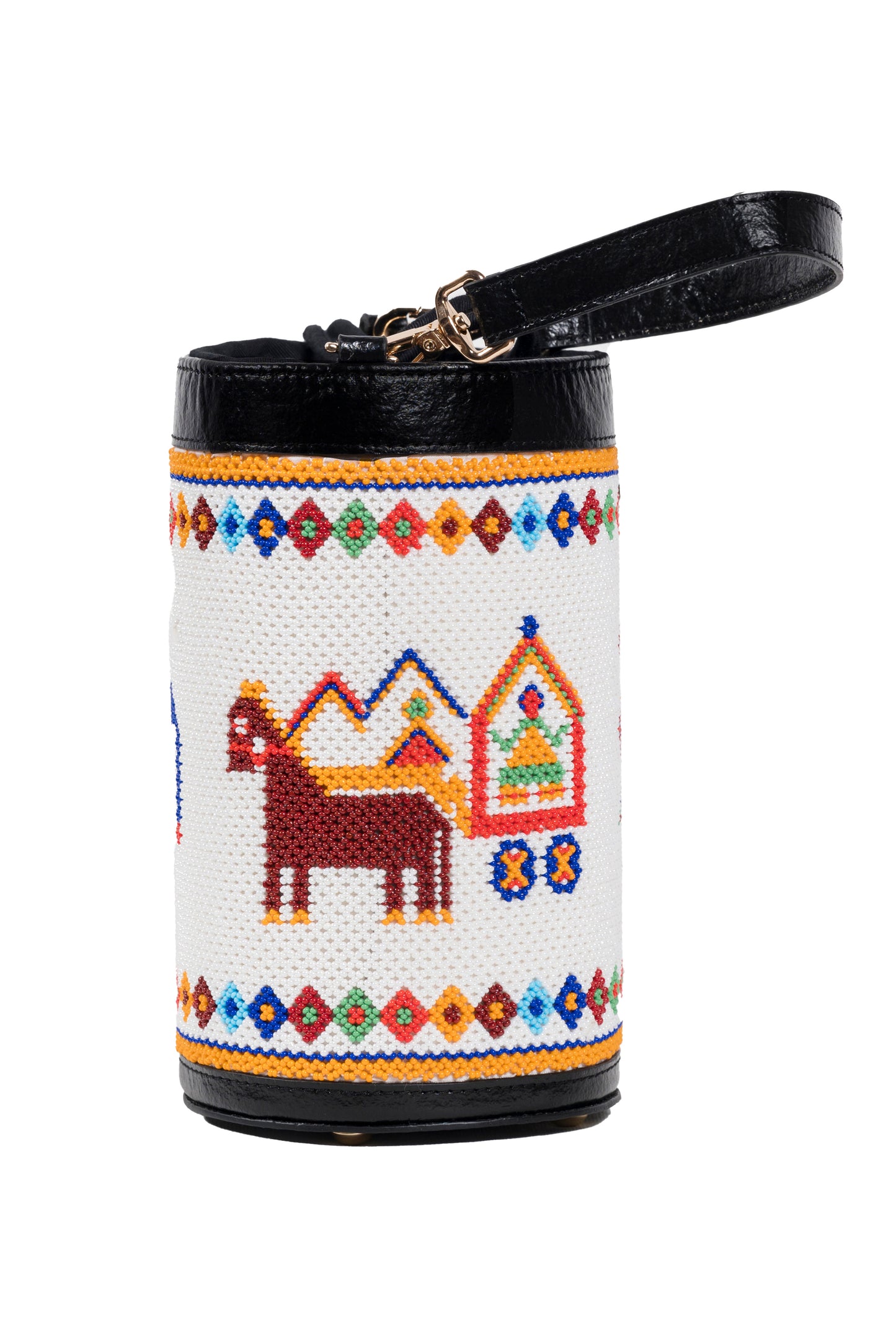 Vistara parade beadwork bag
