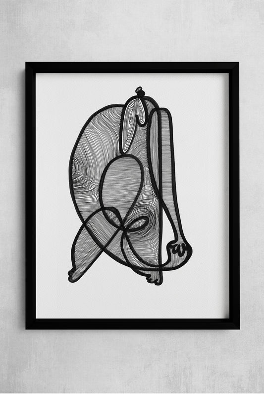 art-jodi-print-curiouser-line art-bodies in motion-limited edition