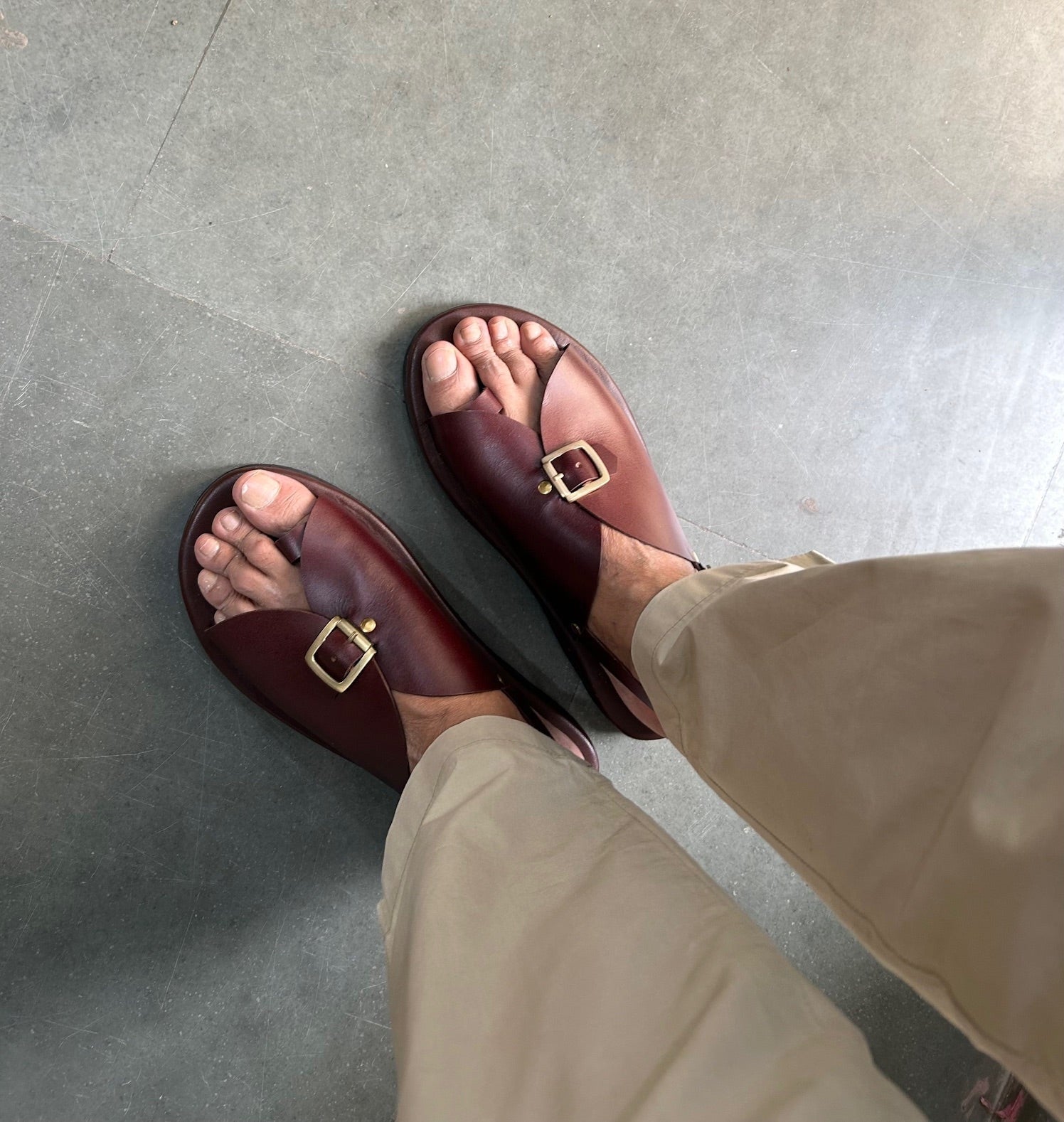 Envelope Sandals Single Buckle