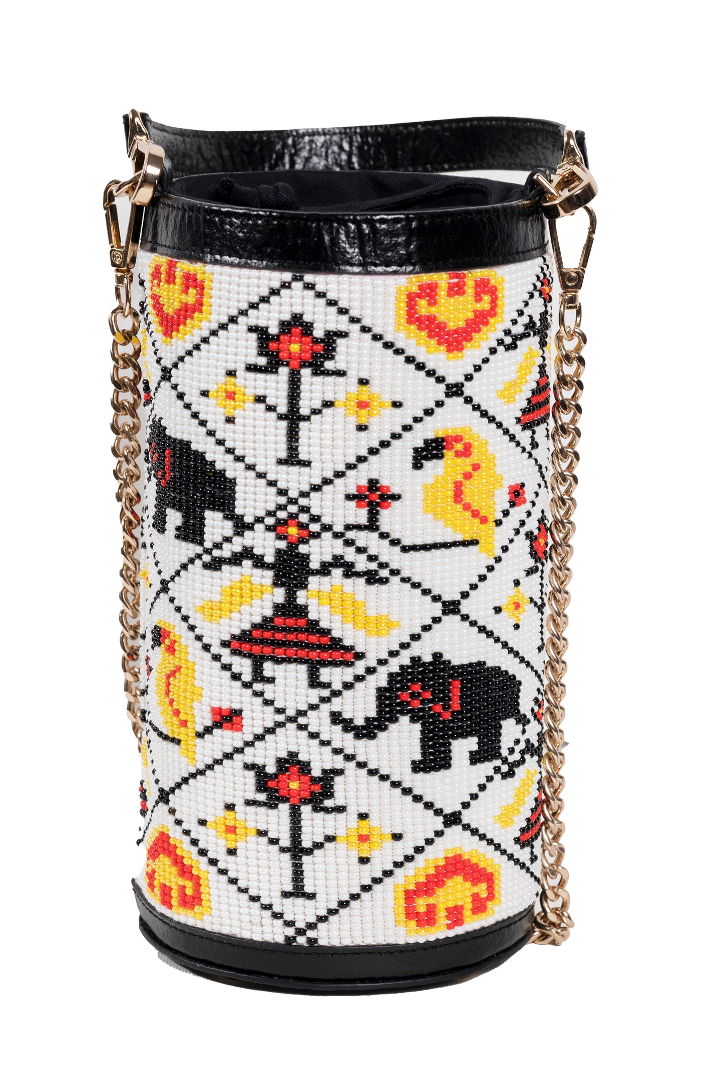 Amara Patola Bucket Bag - White