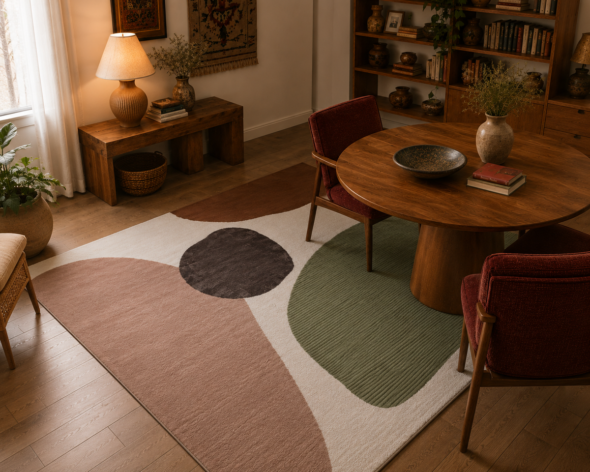 Profound Wool & Silk Rug / Ivory Sage