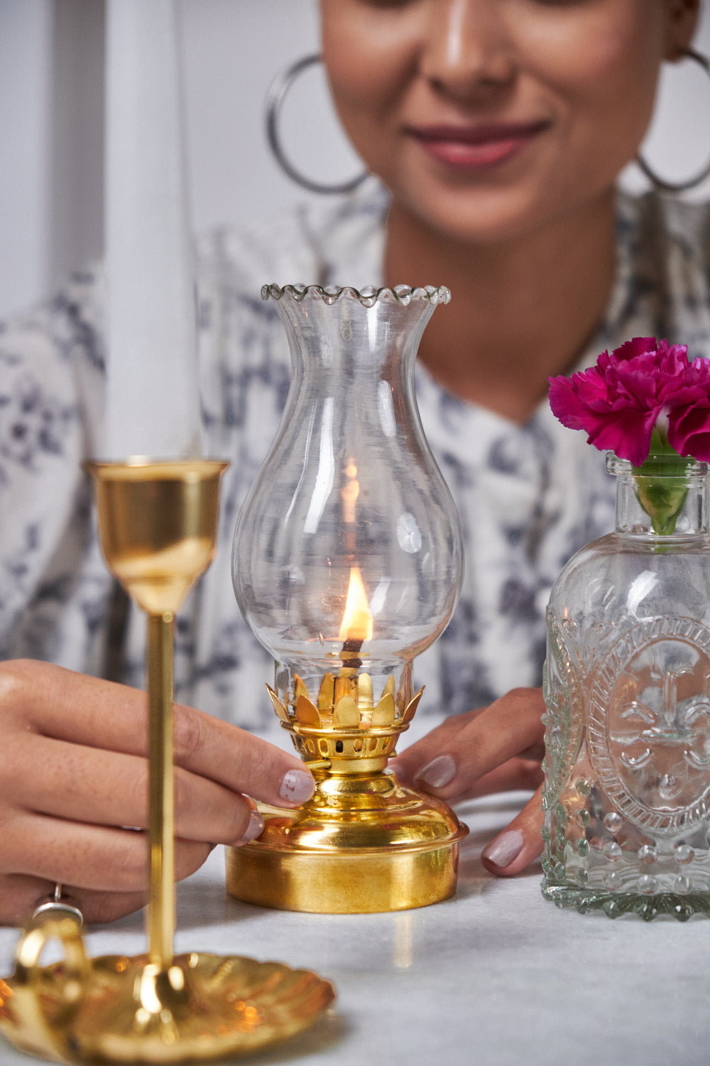 Huile Brass oil lamp