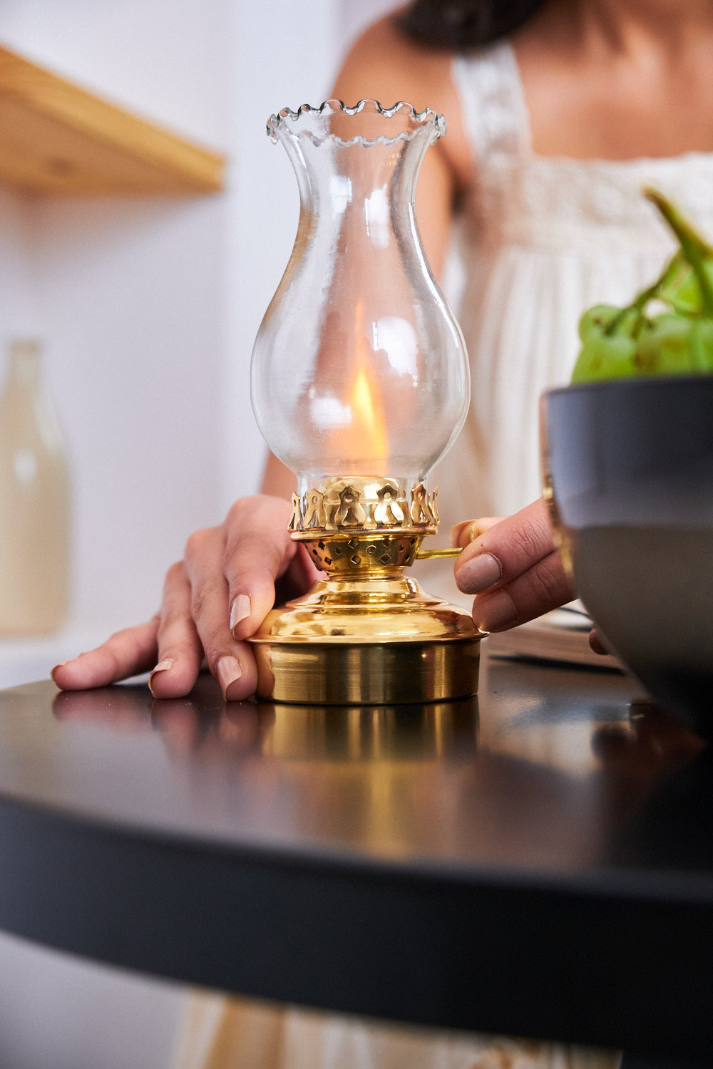 Huile Brass oil lamp