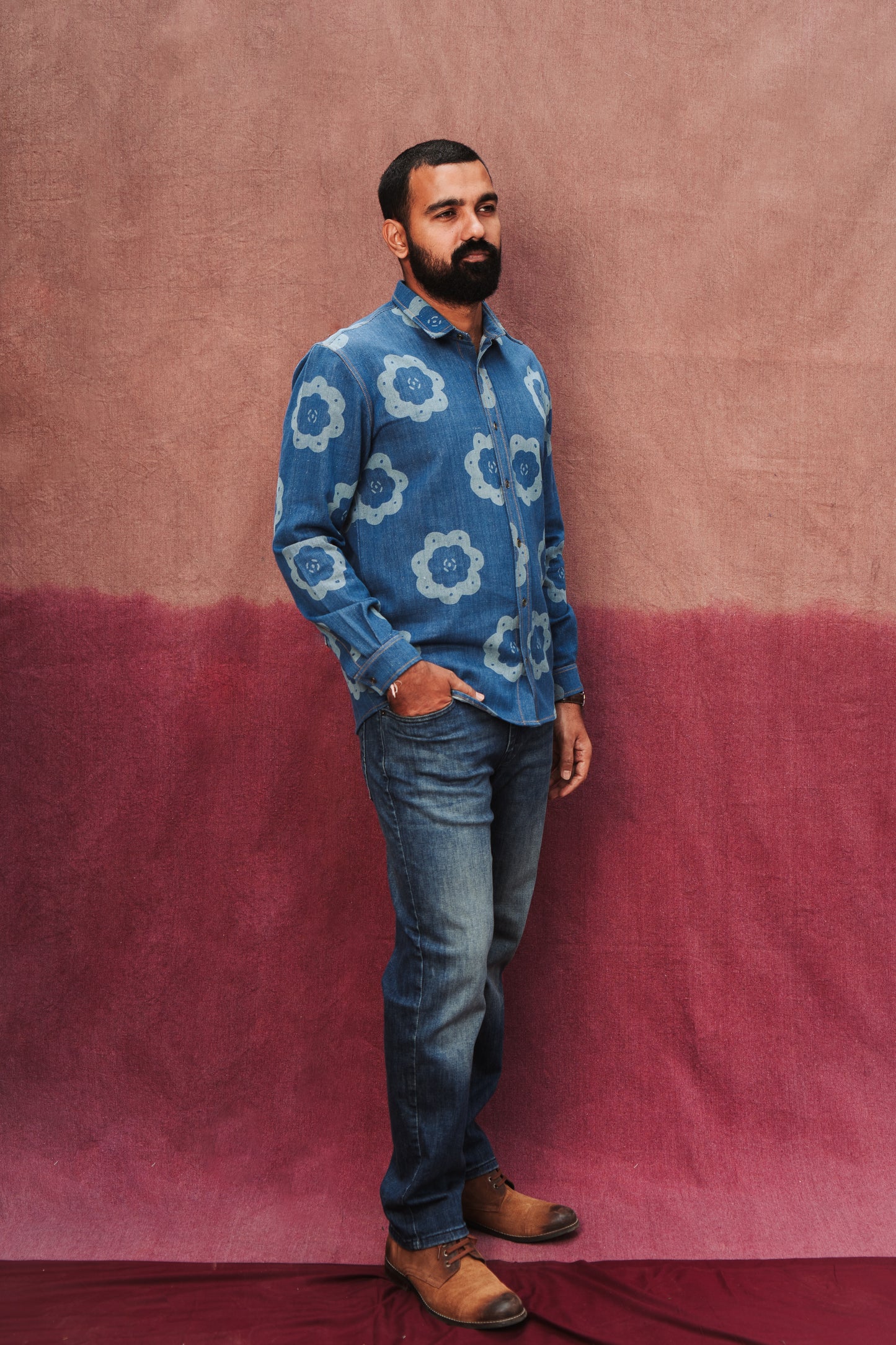 CARAWAY HANDLOOM DENIM SHIRT