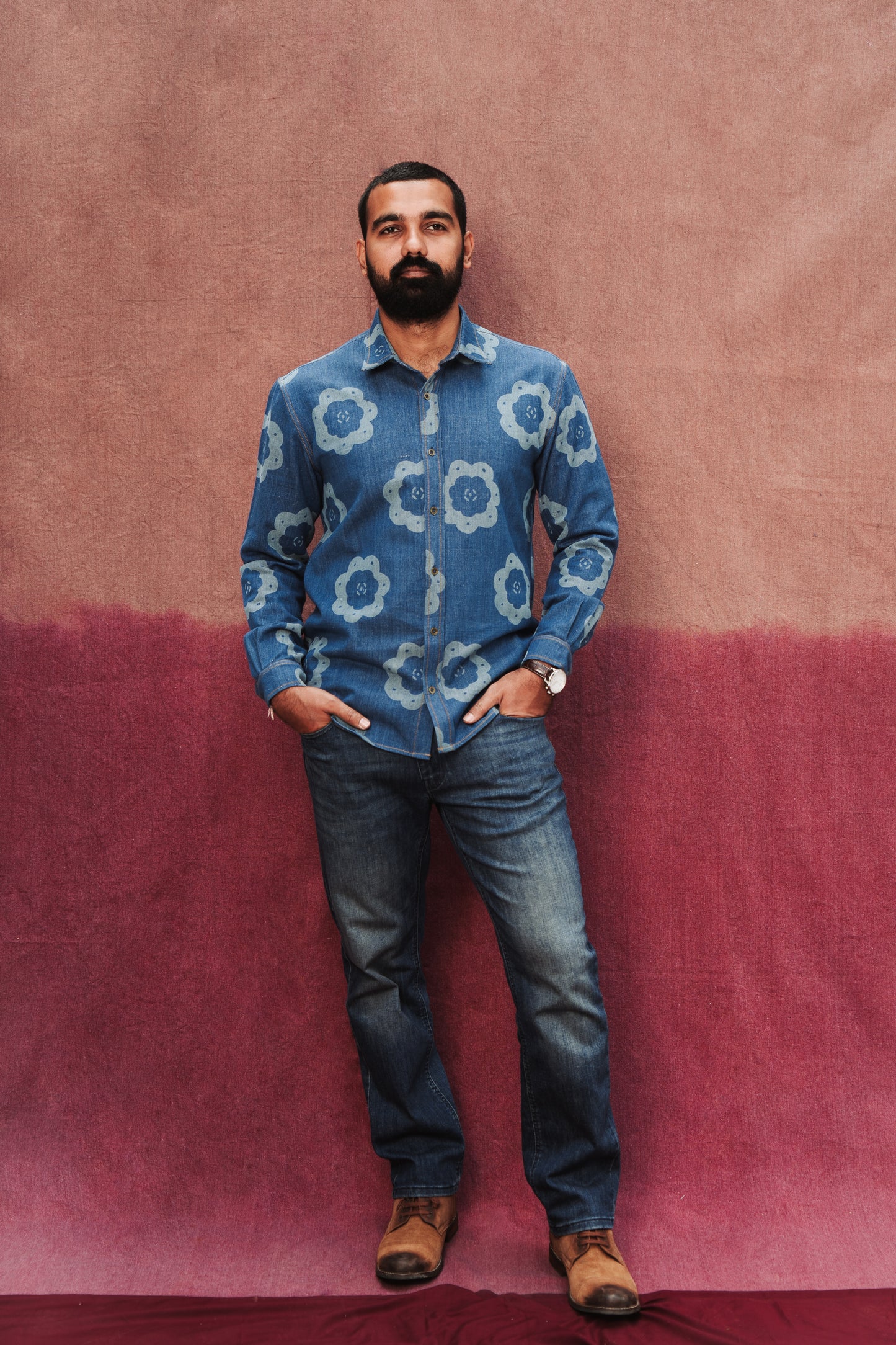 CARAWAY HANDLOOM DENIM SHIRT