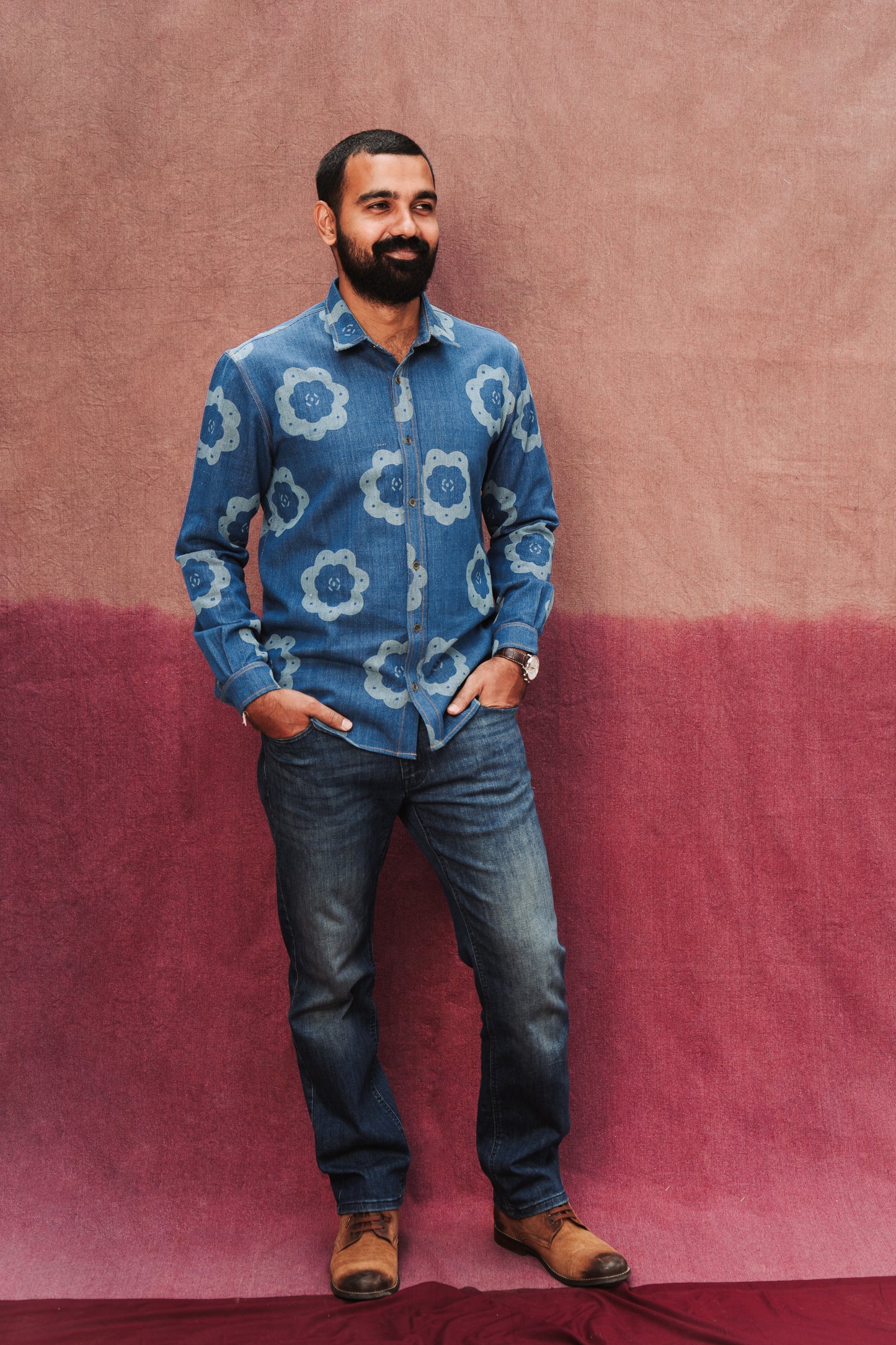 CARAWAY HANDLOOM DENIM SHIRT