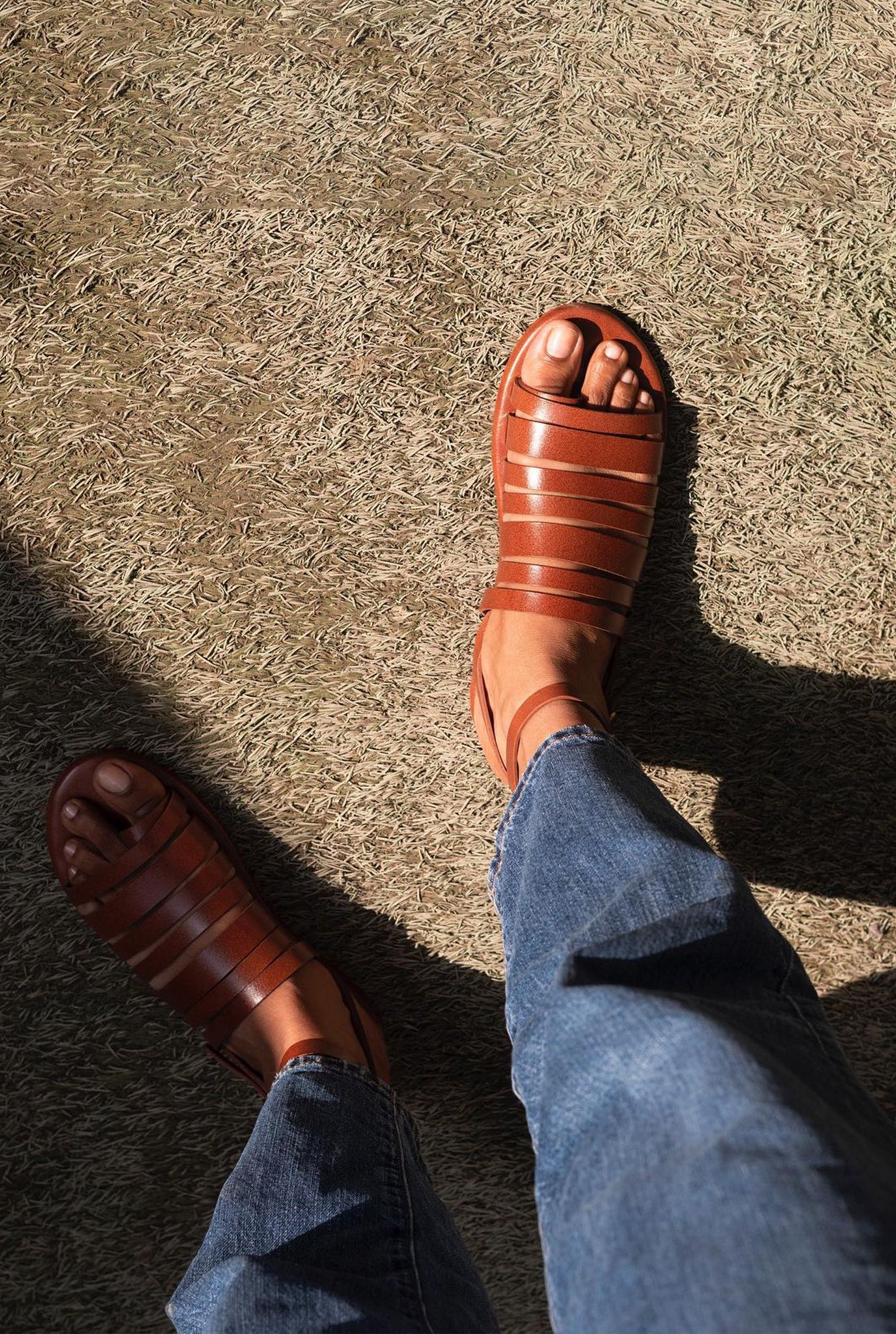 Ankle strap platforms