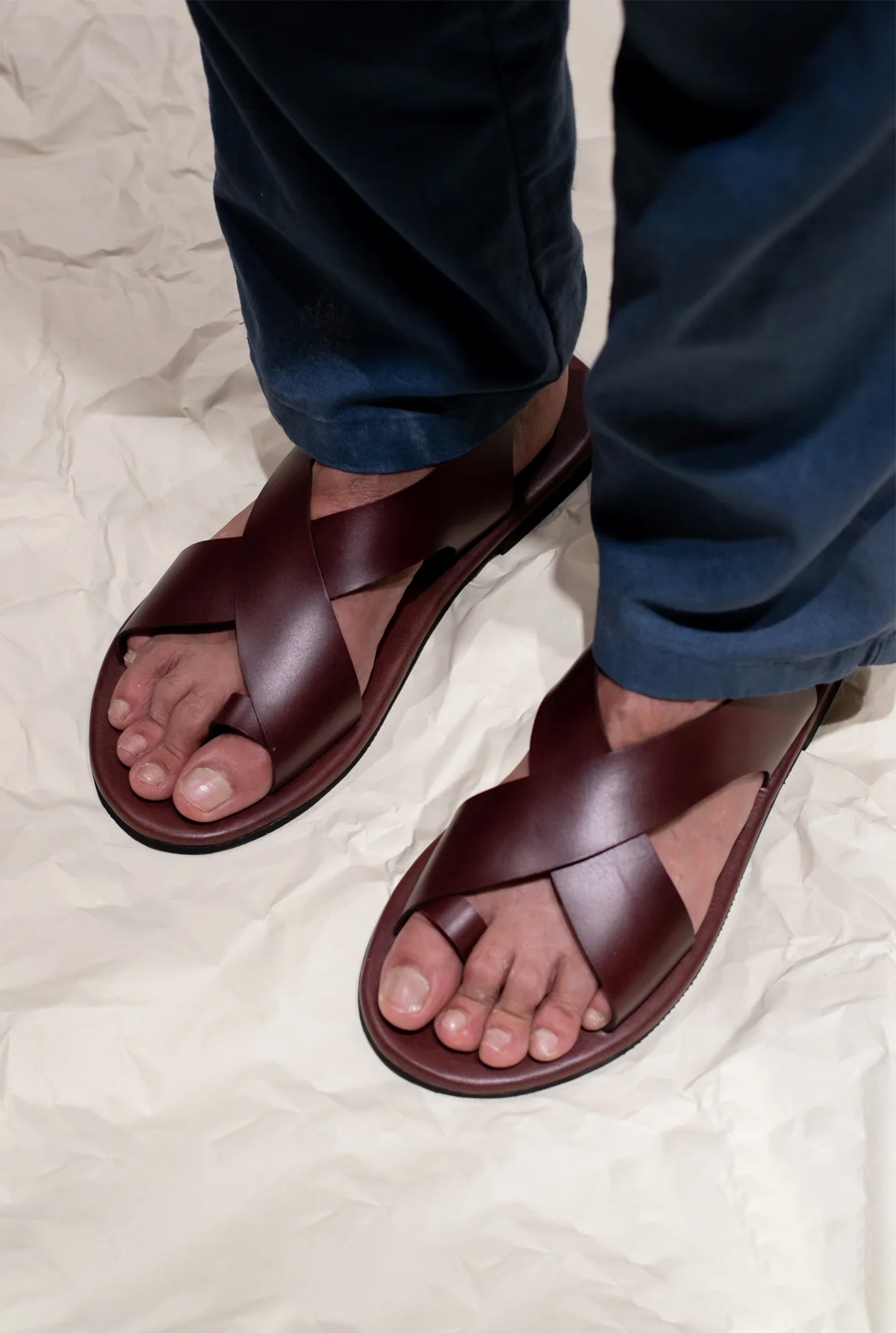 Crossover - Strap Leather Women's Sandals