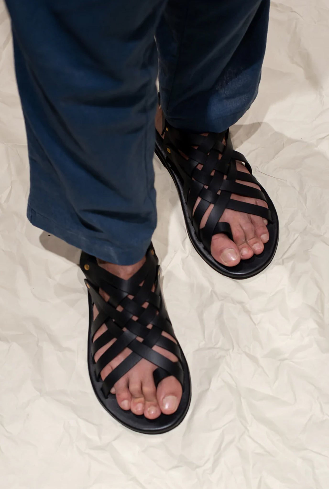 All-Strap Leather Unisex Sandals
