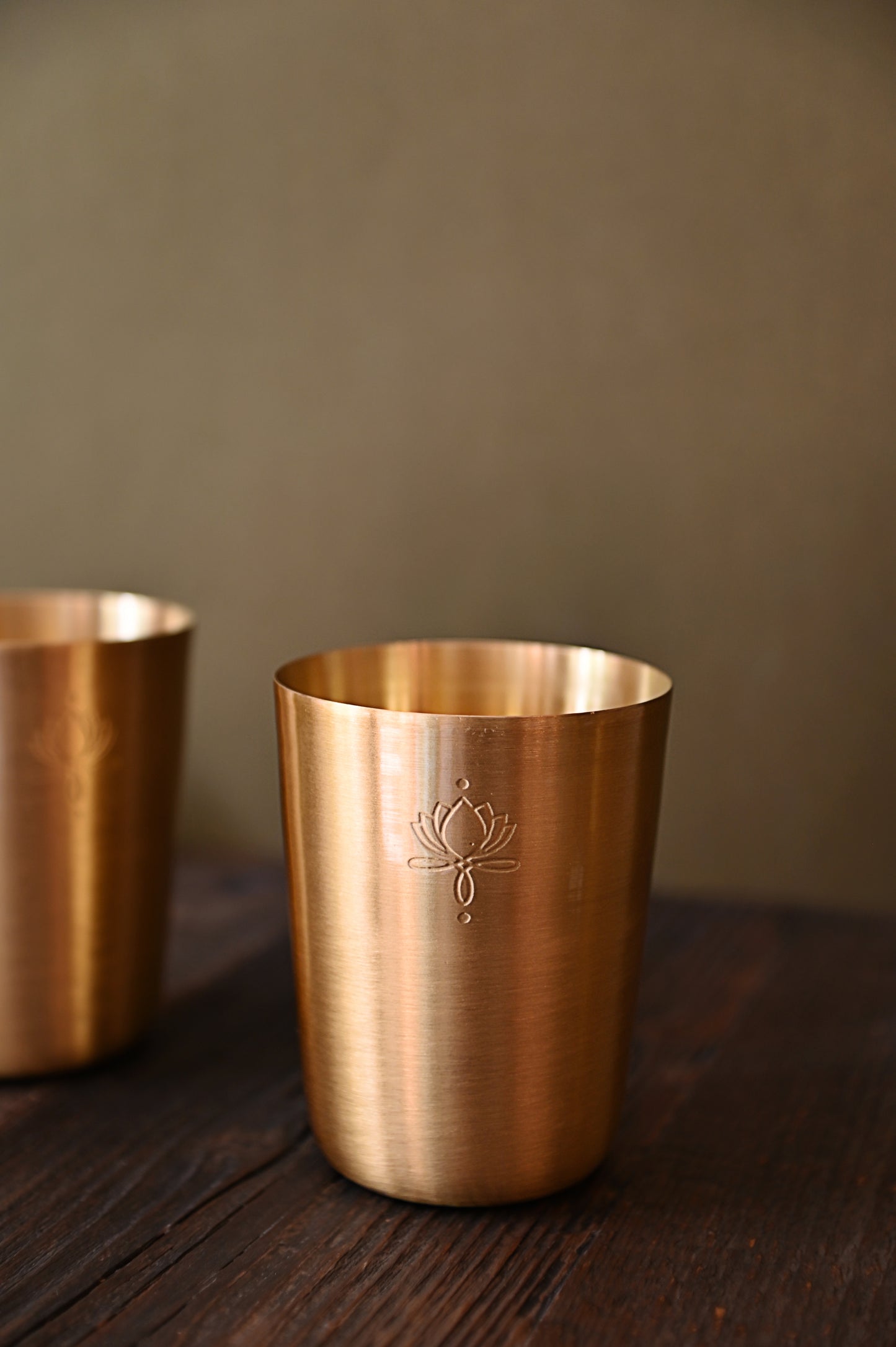 Brass tumblers - set of two