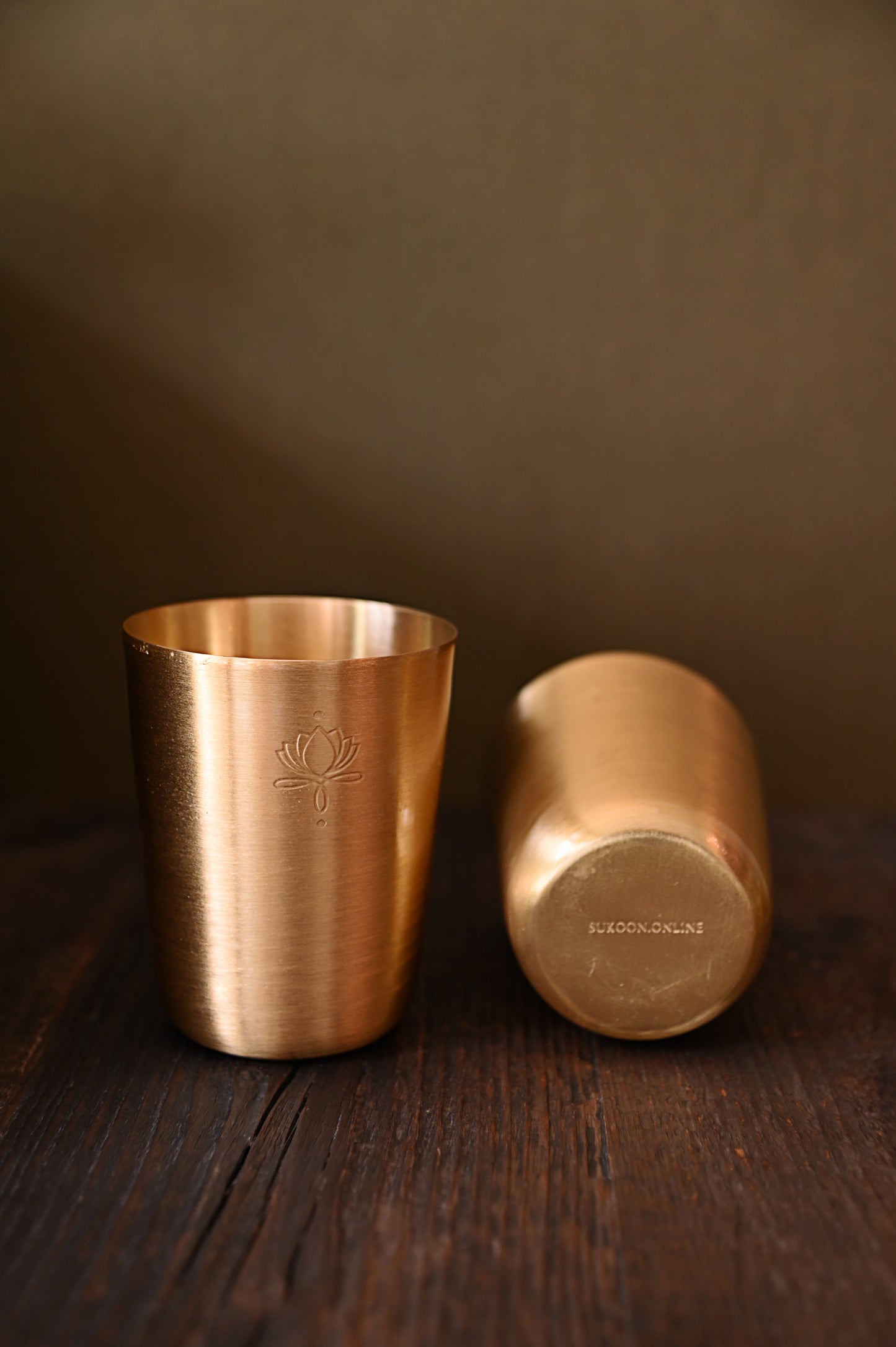 Brass tumblers - set of two