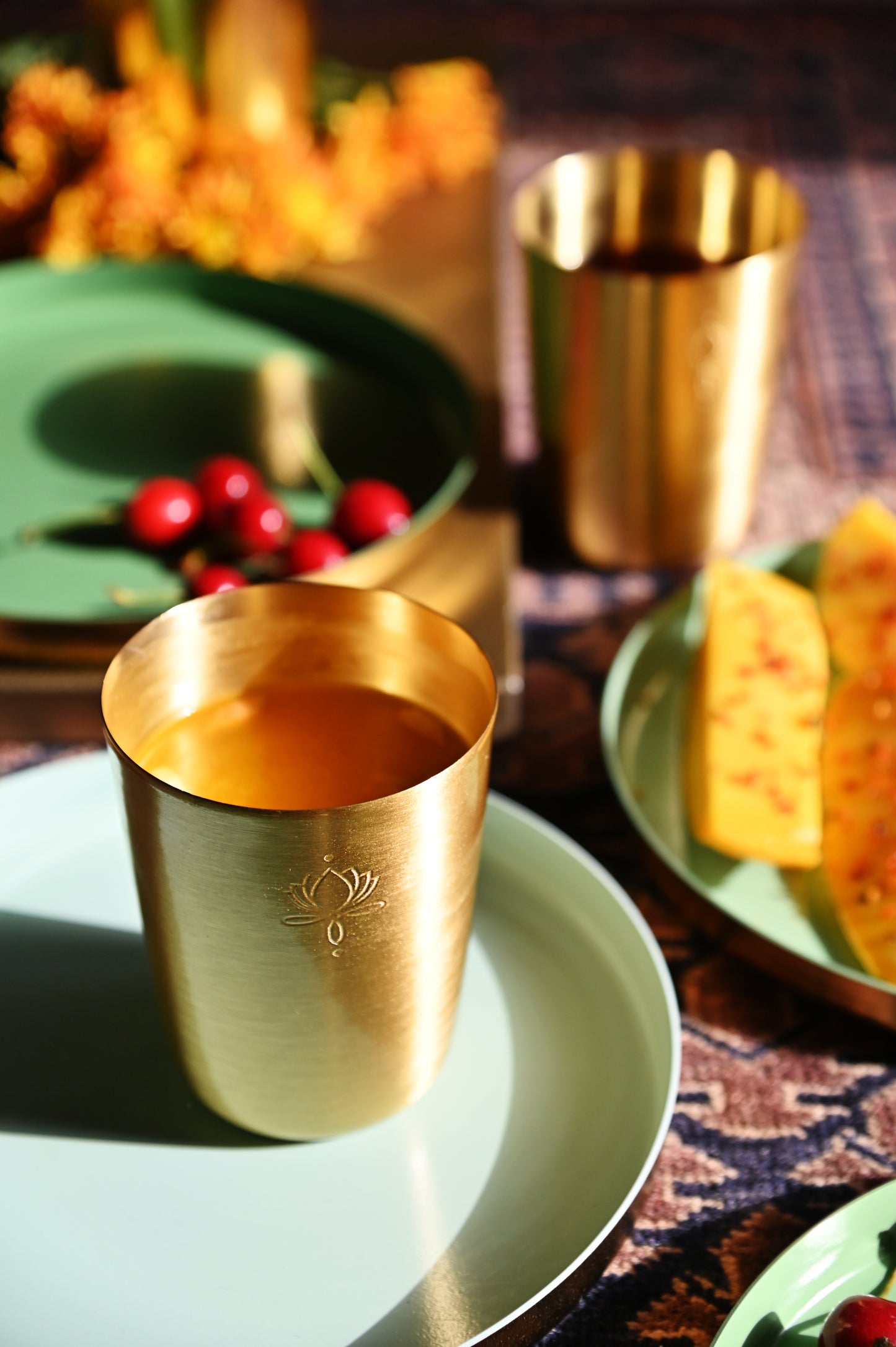 Brass tumblers - set of two
