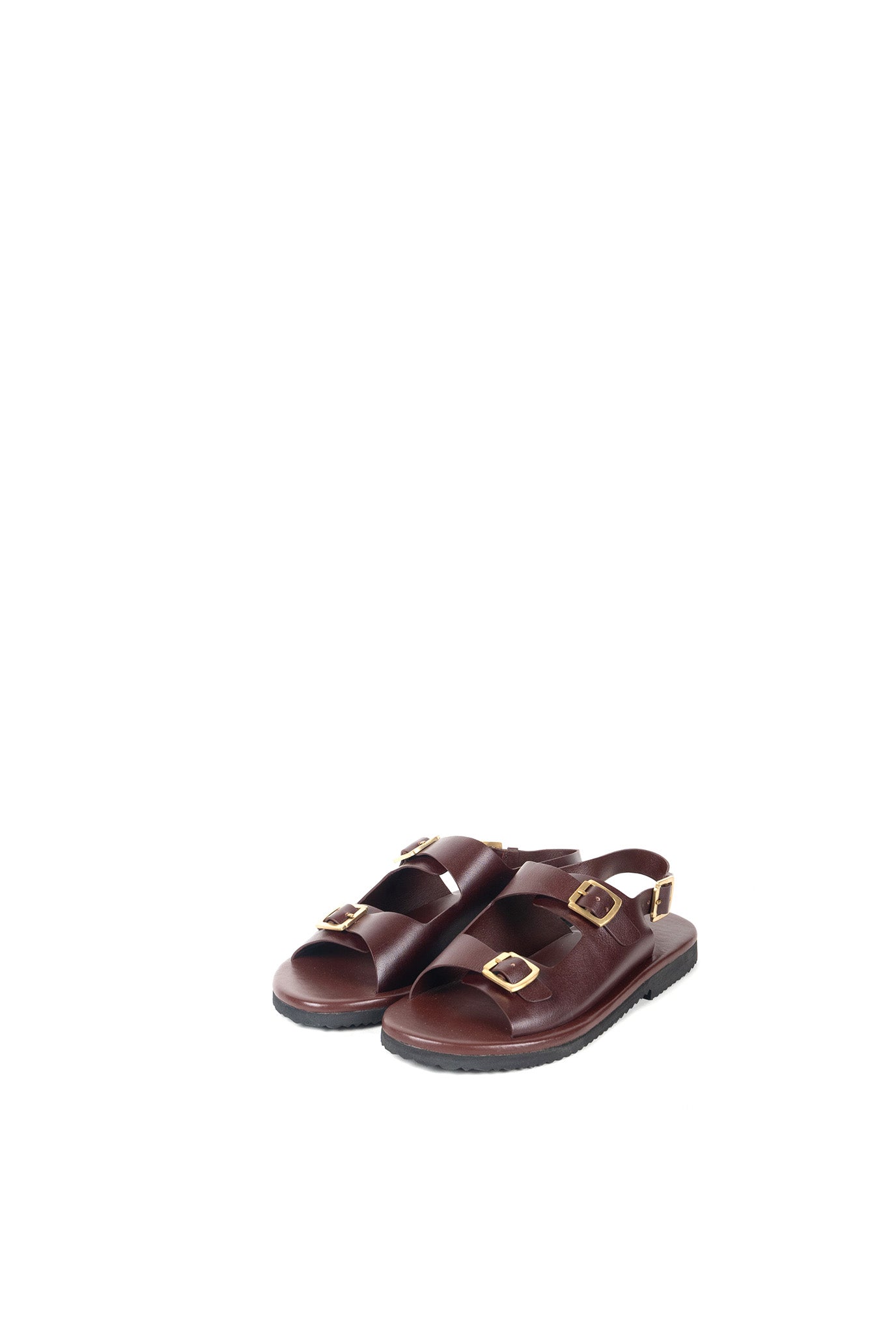 Classic Two Strap Leather Sandals