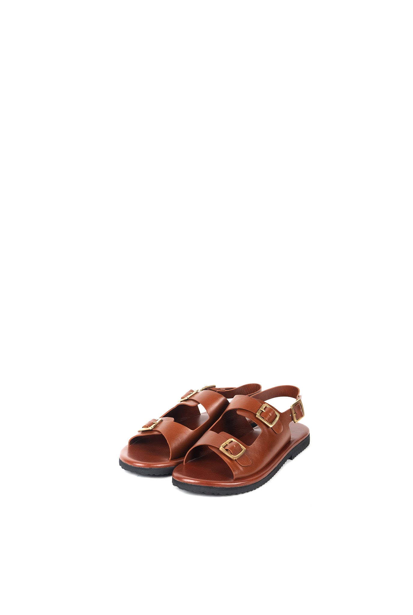 Classic Two Strap Leather Sandals
