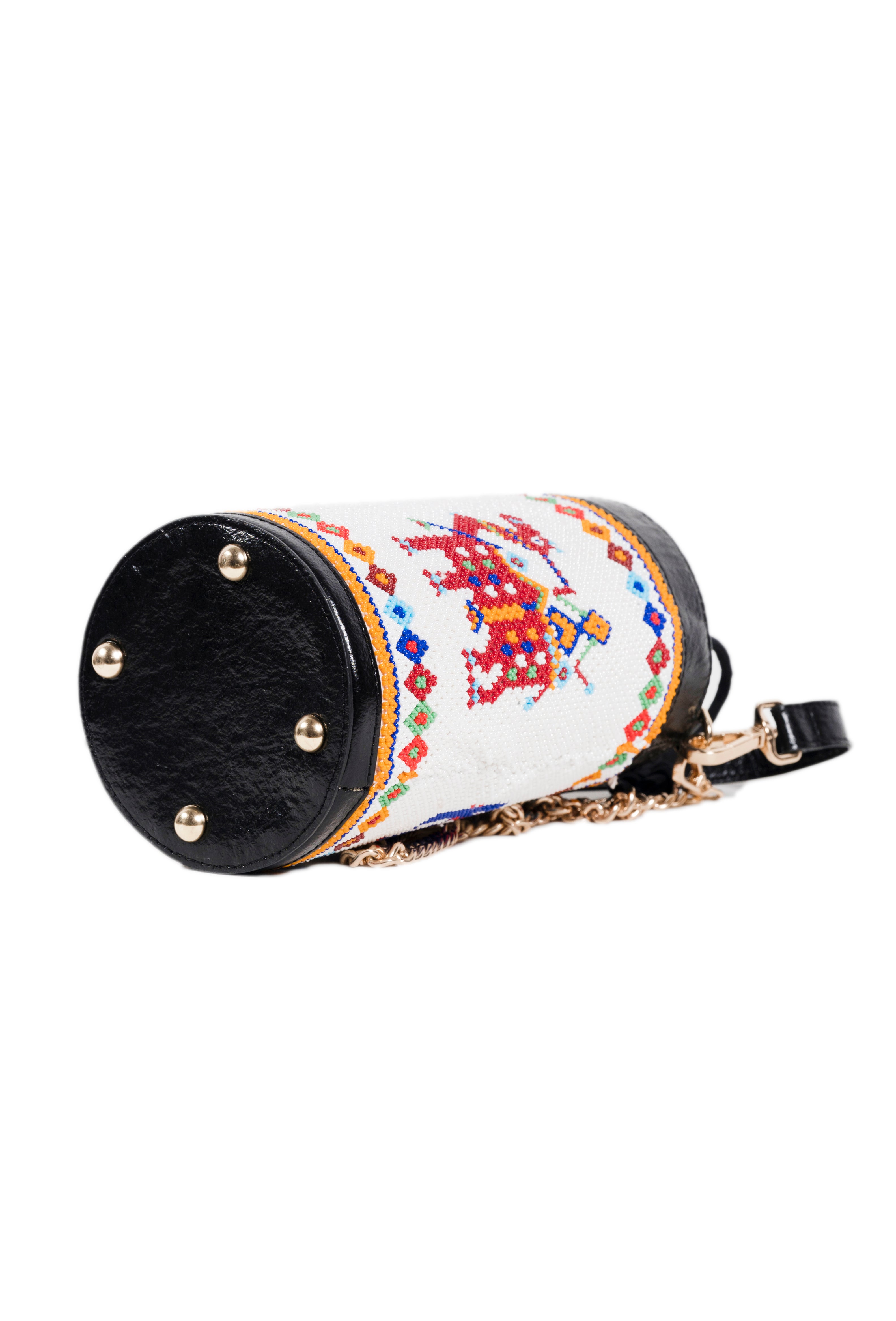 Vistara parade beadwork bag