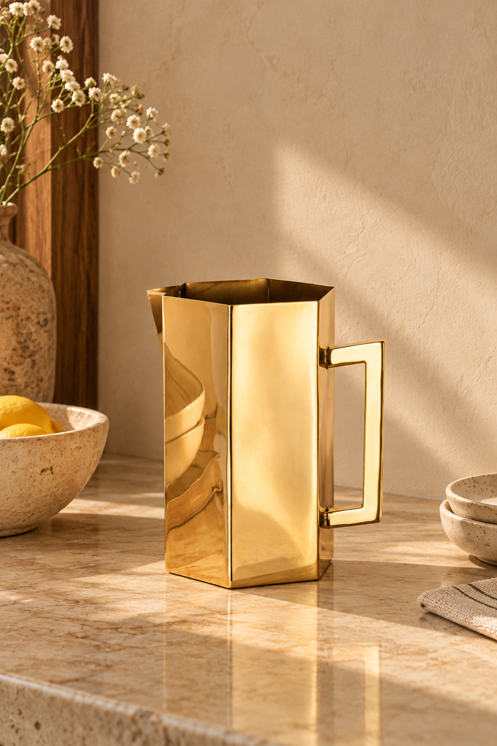 Stahl Brass Jug