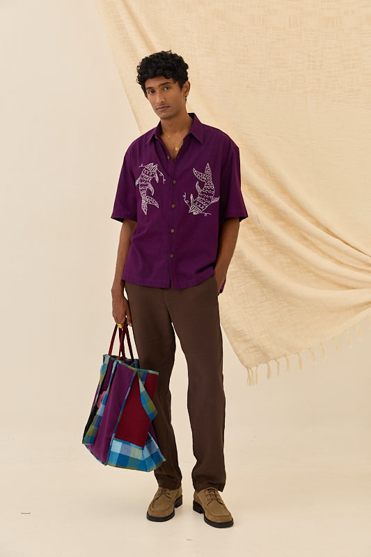 Morni Handloom Boxy fit shirt