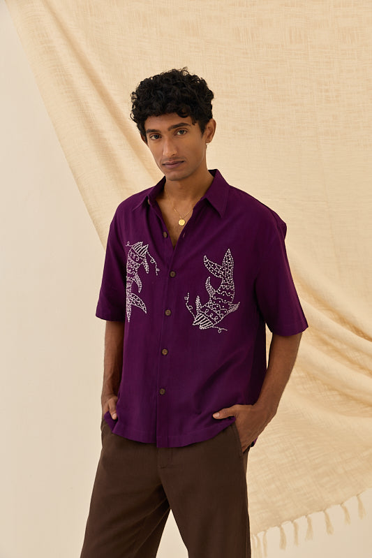 Morni Handloom Boxy fit shirt