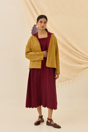 Kuhu Handloom Reversible Jacket