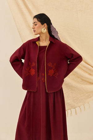 Kuhu Handloom Reversible Jacket