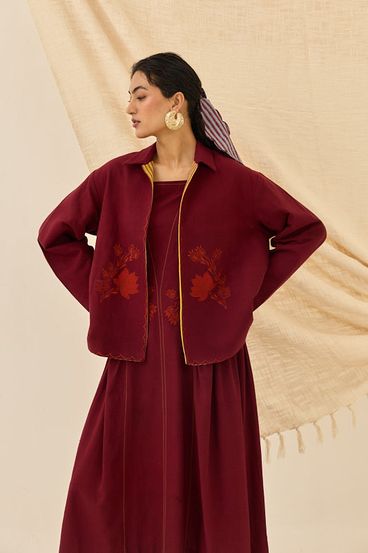 Kuhu Handloom Reversible Jacket