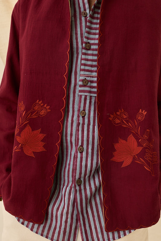 Kuhu Handloom Reversible Jacket