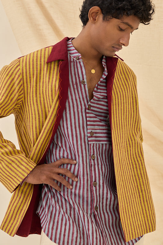 Kuhu Handloom Reversible Jacket