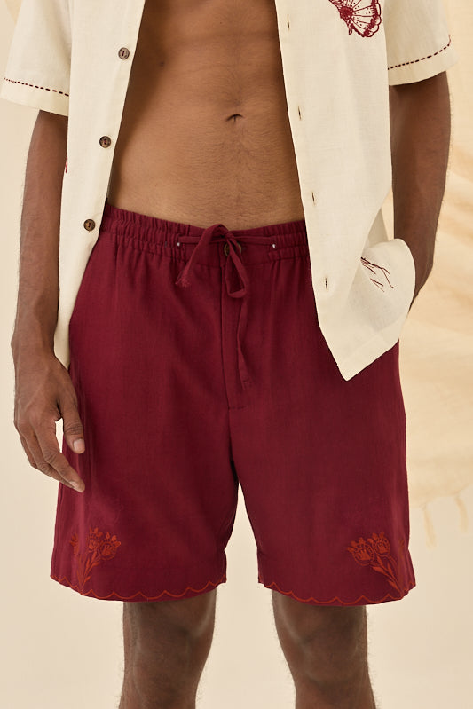Kuhu Handloom shorts
