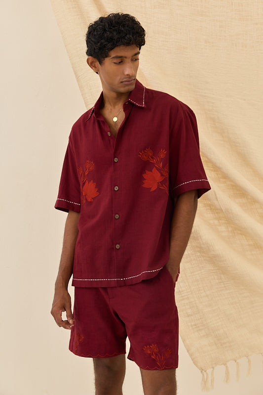 Kuhu Handloom boxy fit shirt