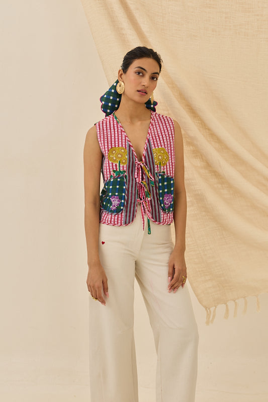 Lali Multiprint Waistcoat