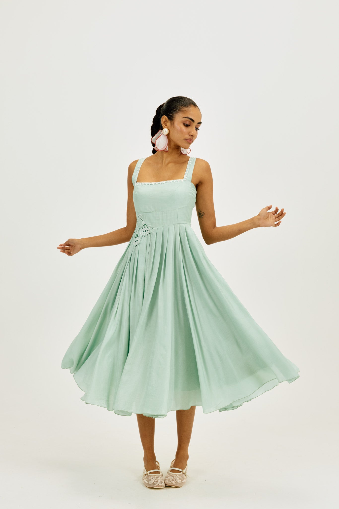 Cuna Pleated Dress