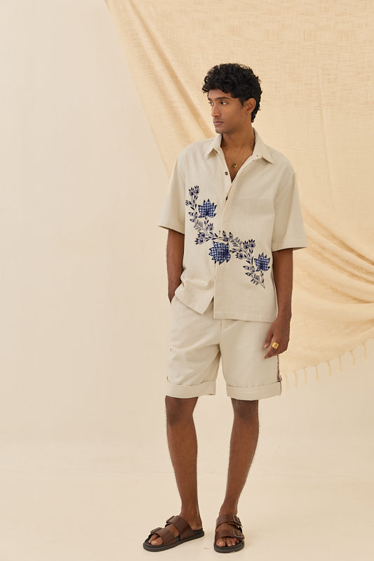 Saras Handloom Denim shacket