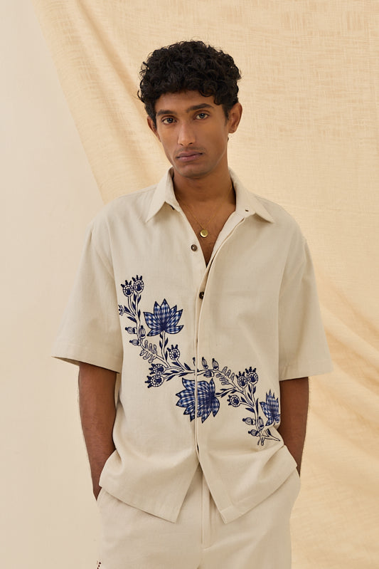 Saras Handloom Denim shacket