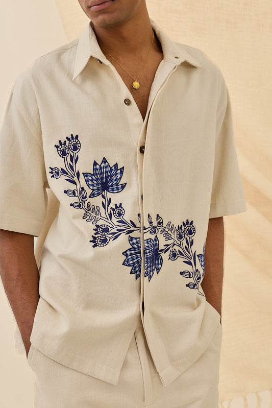 Saras Handloom Denim shacket