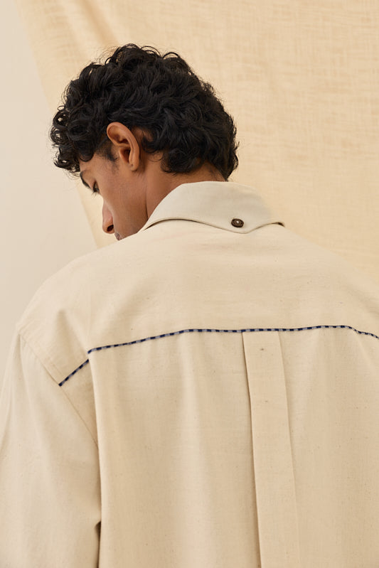 Saras Handloom Denim shacket