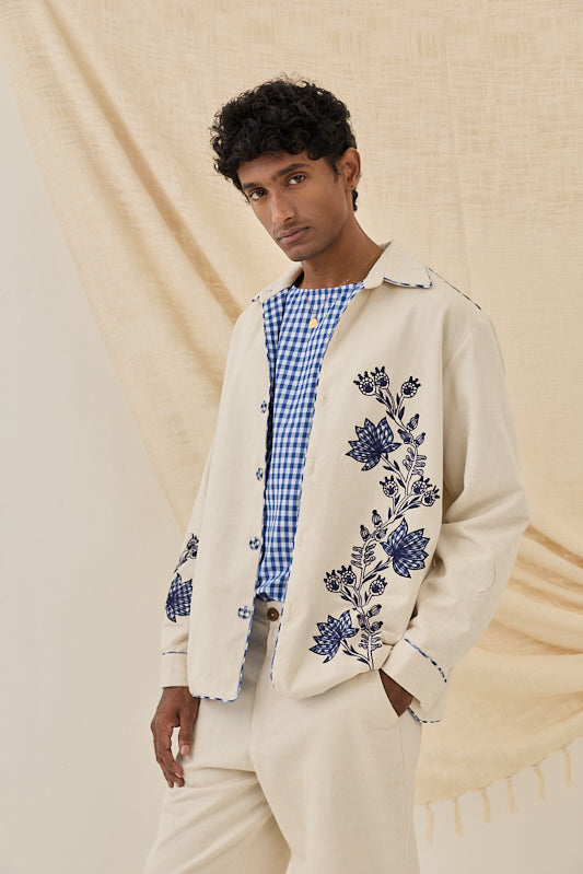 Saras Handloom Denim Jacket