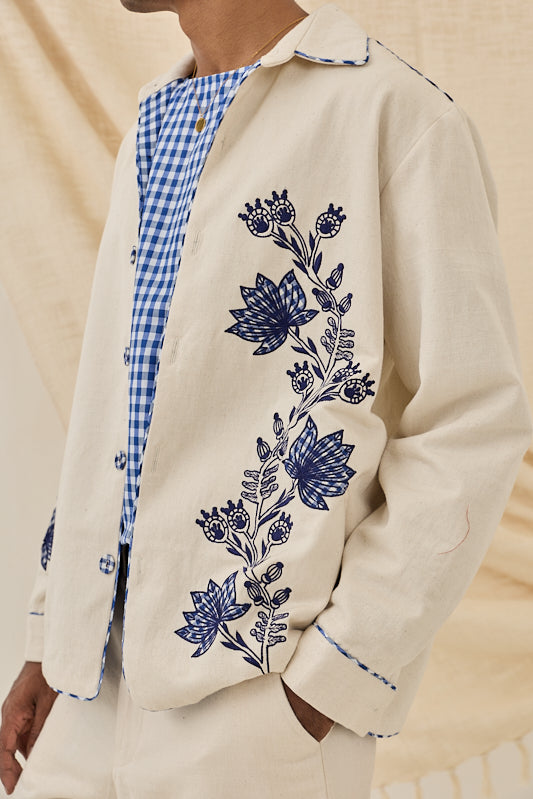 Saras Handloom Denim Jacket