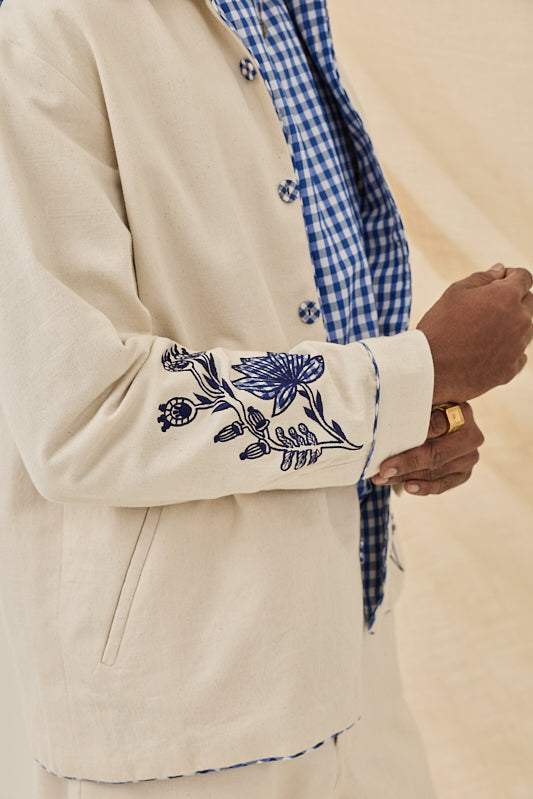 Saras Handloom Denim Jacket