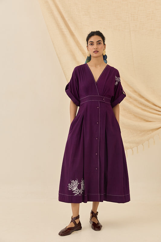 Morni Handloom Wrap Dress