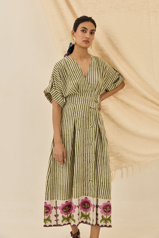 Pihu Handloom Wrap Dress