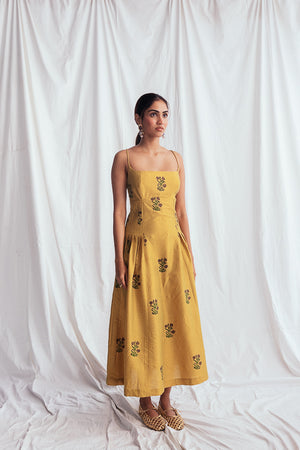Nimbu Silk Dress