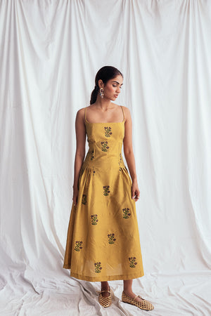 Nimbu Silk Dress