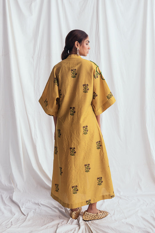 Nimbu Silk Day Dress