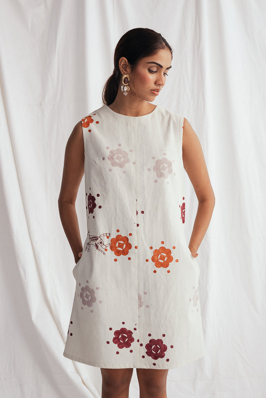 Thandai Corduroy Shift Dress