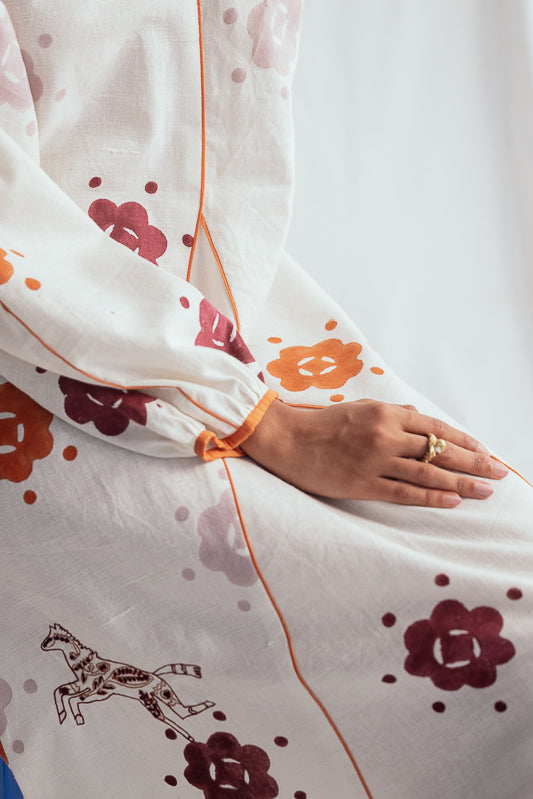 Thandai Peasant Dress