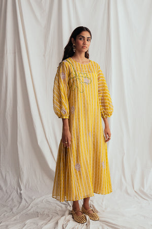 Dhoop Peasant Dress