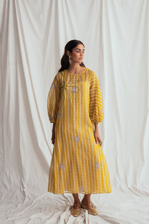 Dhoop Peasant Dress