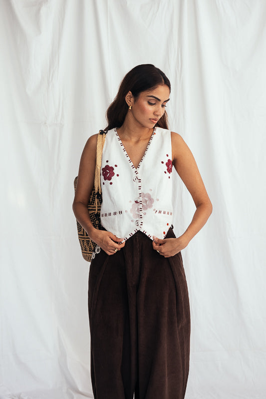 Thandai Corduroy Waistcoat
